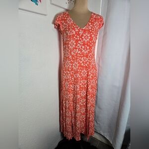 MINKPINK Coral Floral Maxi Dress